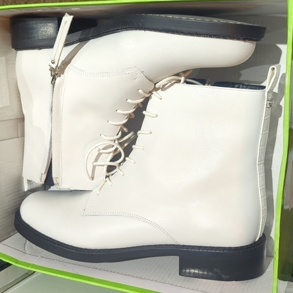 Sam Edelman Nina white combat boots size 8 - Picture 7 of 7